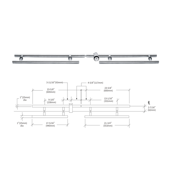 Horizontal Locking Ladder Pull and Keeper ART.No.LBk 3SS ART.No.LLP024SS