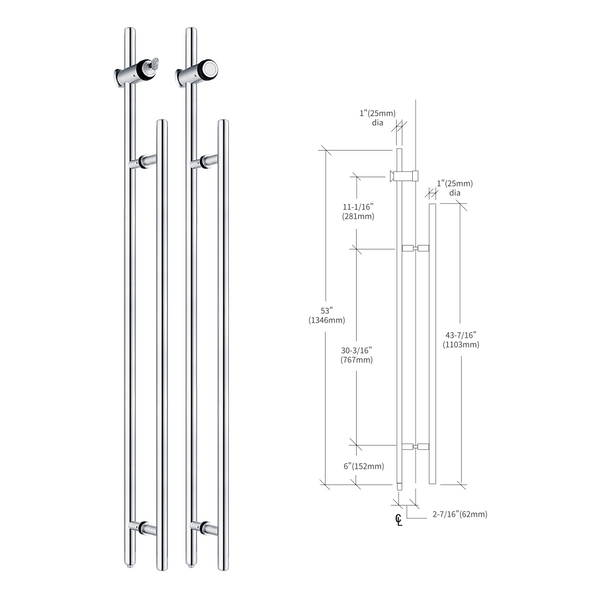 53'' Locking Ladder Pulls ART.No.LLP-002-25